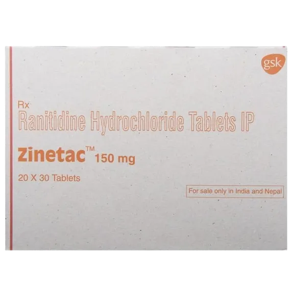 zinetac 150mg tablet 10's